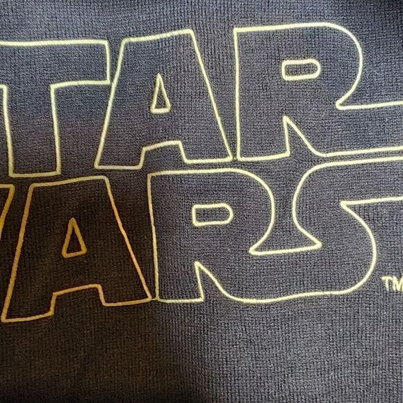 5X 28W Torrid Black Star Wars Sweater Short Sleeve Embroidered Classic Fit Movie - Picture 6 of 7